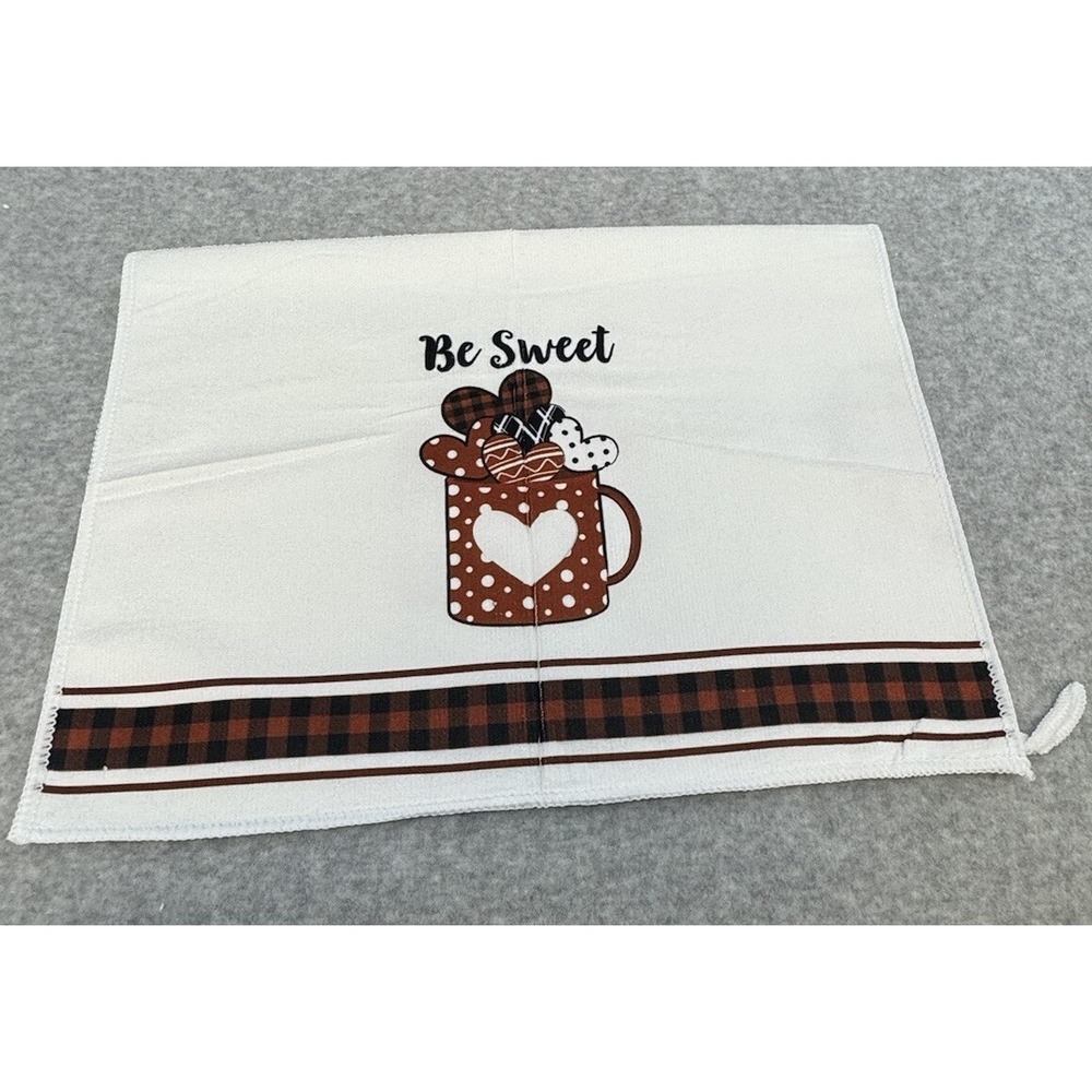 Valentines Day Kitchen Towels Decorative Set Of 4 Different Scenes Gnomes Love - Picture 3 of 5